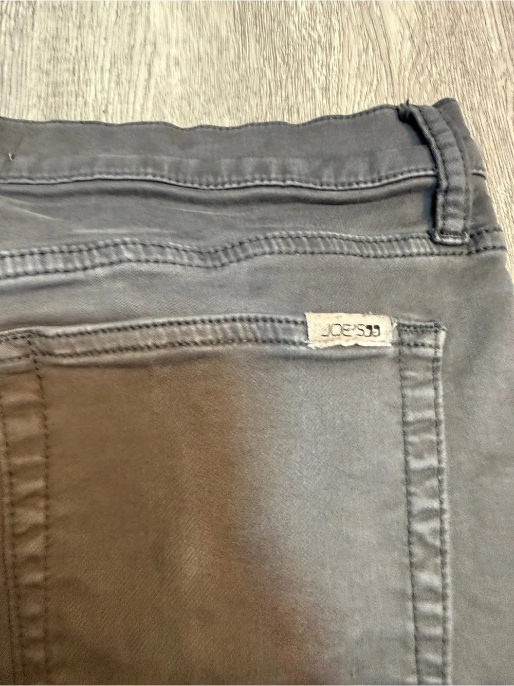 Joes Jeans Mens 33 Slim Fit Graphite Grey Denim Pants Washed Grey Designer Jeans
